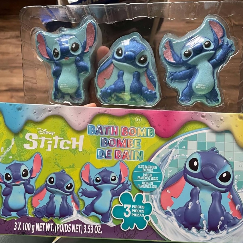 Disney Stitch Bath Bomb Set - Blue and Pink